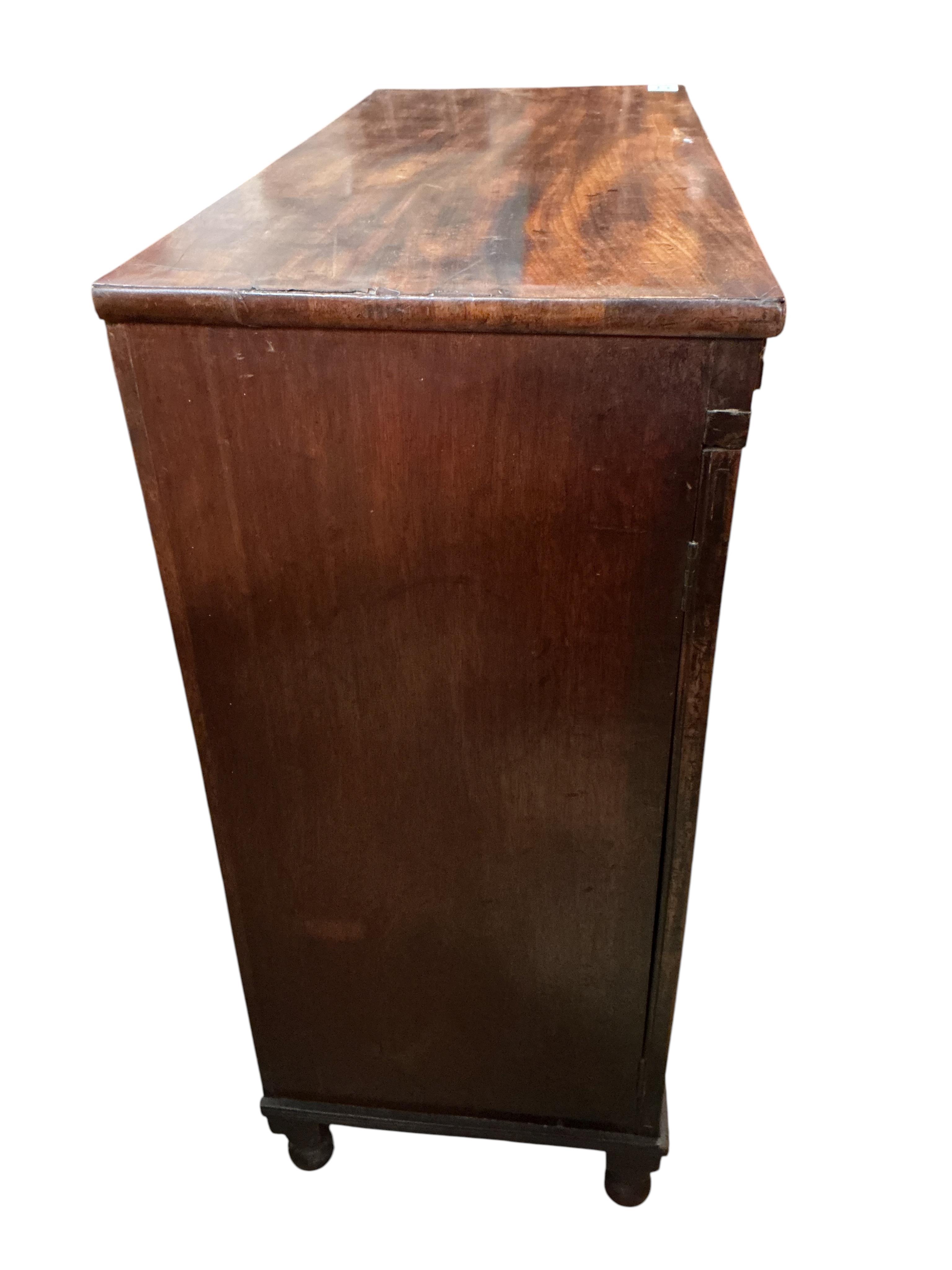 A George IV mahogany side cabinet, width 83cm, depth 35cm, height 83cm